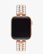 Kate Spade,pearl gold-tone stainless steel 38/40mm band for apple watch®,watch straps,Parchment