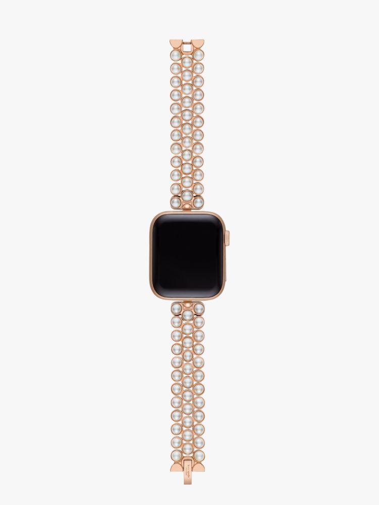 Kate Spade Pearl Gold-tone Stainless Steel 38/40mm Band For Apple Watch®. 4