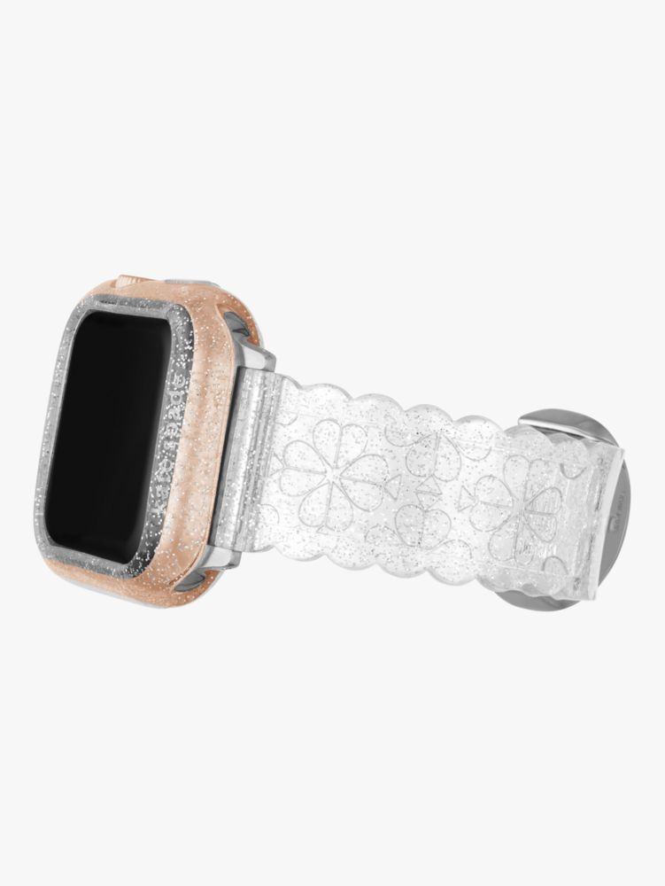 Silver Glitter Jelly 40mm Case Band Set For Apple Watch Kate