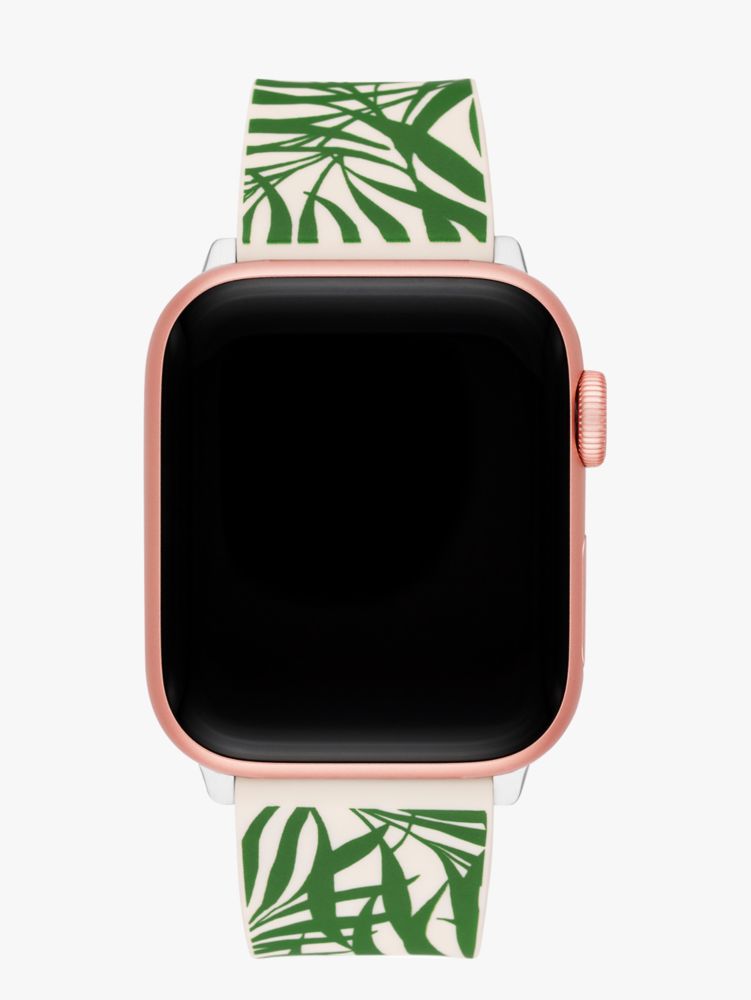 Kate Spade,グリーン パーム リーフ シリコン バンド フォー アップル ウォッチ,apple watch バンド,