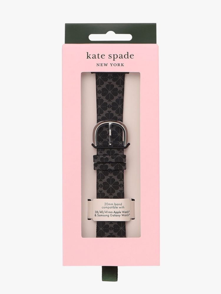 Kate Spade,ブラック ジャカード 38/40/41MM バンド フォー アップル ウォッチ,apple watch バンド,