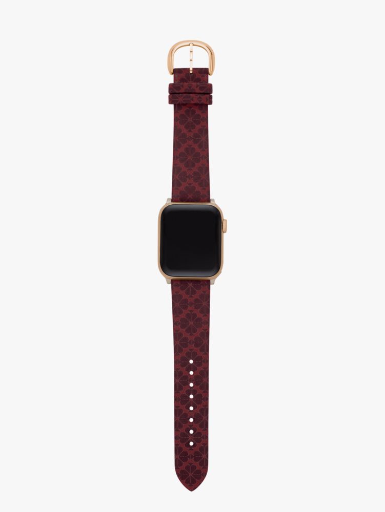 Kate Spade,バーガンディ ジャカード 38/40/41MM バンド フォー アップル ウォッチ,apple watch バンド,