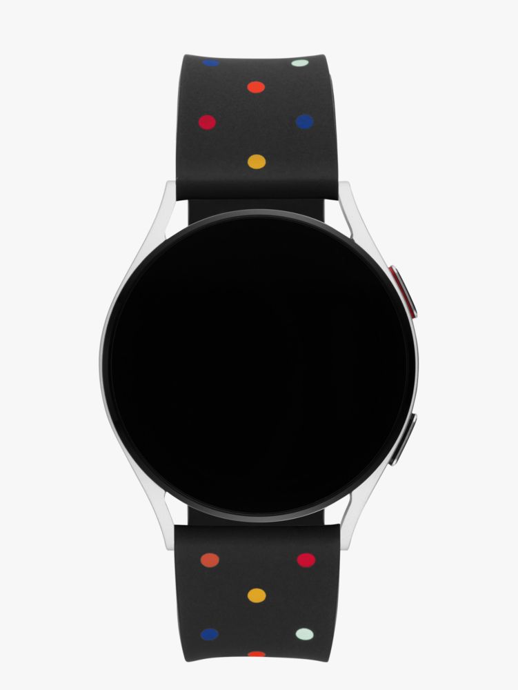 Black & Multicolored Dot Silicone 38/40mm Band For Apple Watch