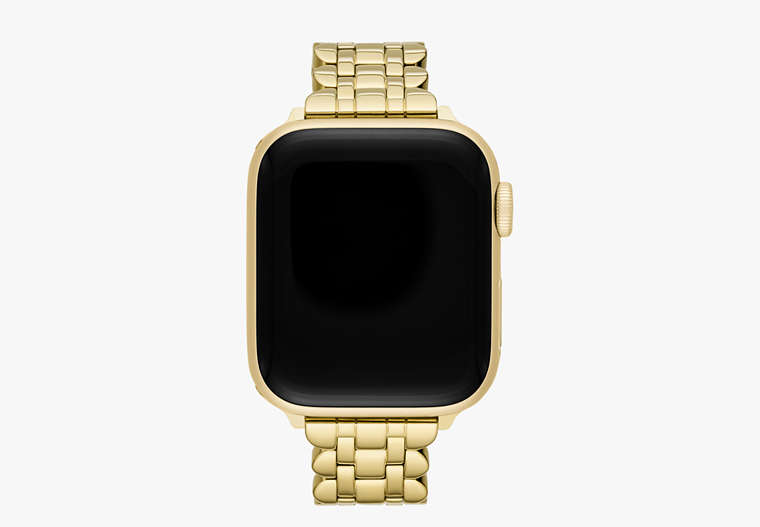 Kate Spade,Gold-Tone Scalloped Stainless Steel Bracelet 38/40mm Band for Apple Watch®,Gold