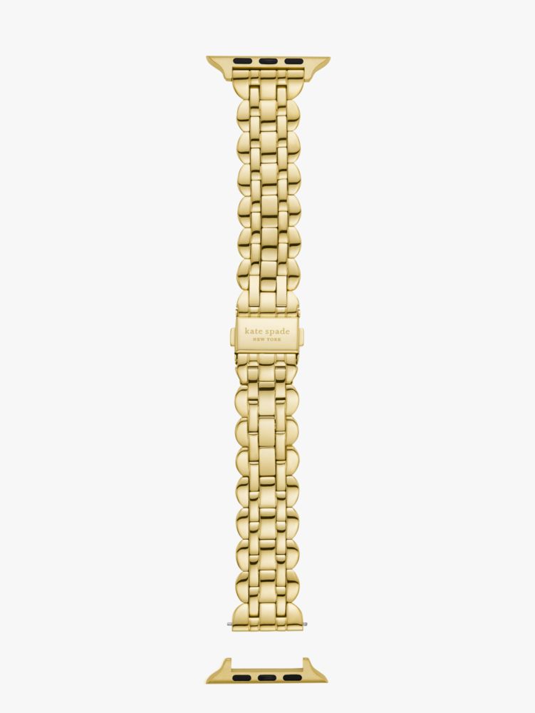 Kate Spade,Gold-Tone Scalloped Stainless Steel Bracelet 38/40mm Band for Apple Watch®,Gold