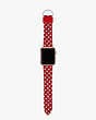 Kate Spade,Red Heart Silicone 38/40/41mm Band For Apple Watch®,Red