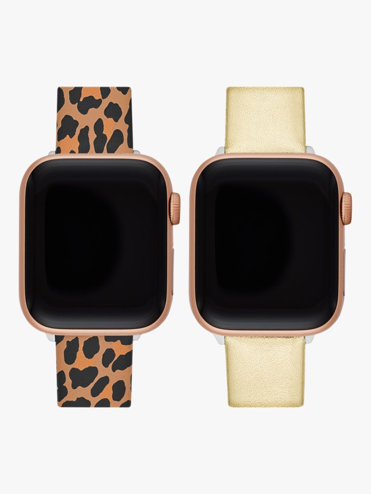 Kate Spade,Leopard Cross Compatible 38/40/41mm Band Set For Apple Watch®,