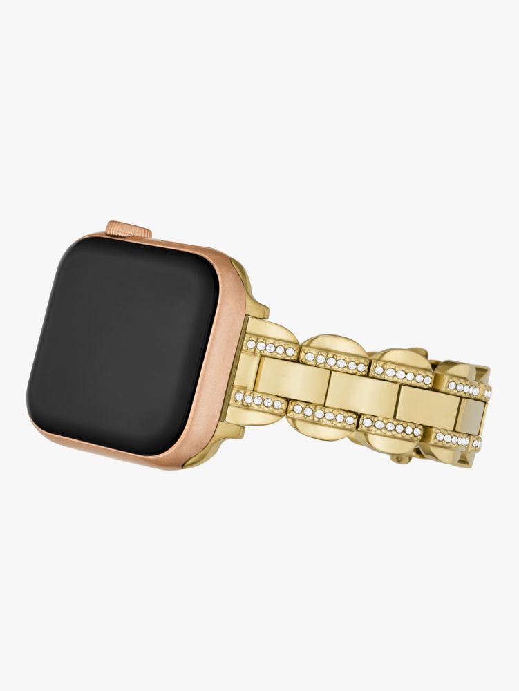 Kate Spade,Gold Pavé Scallop Link 38/40mm Band For Apple Watch®,