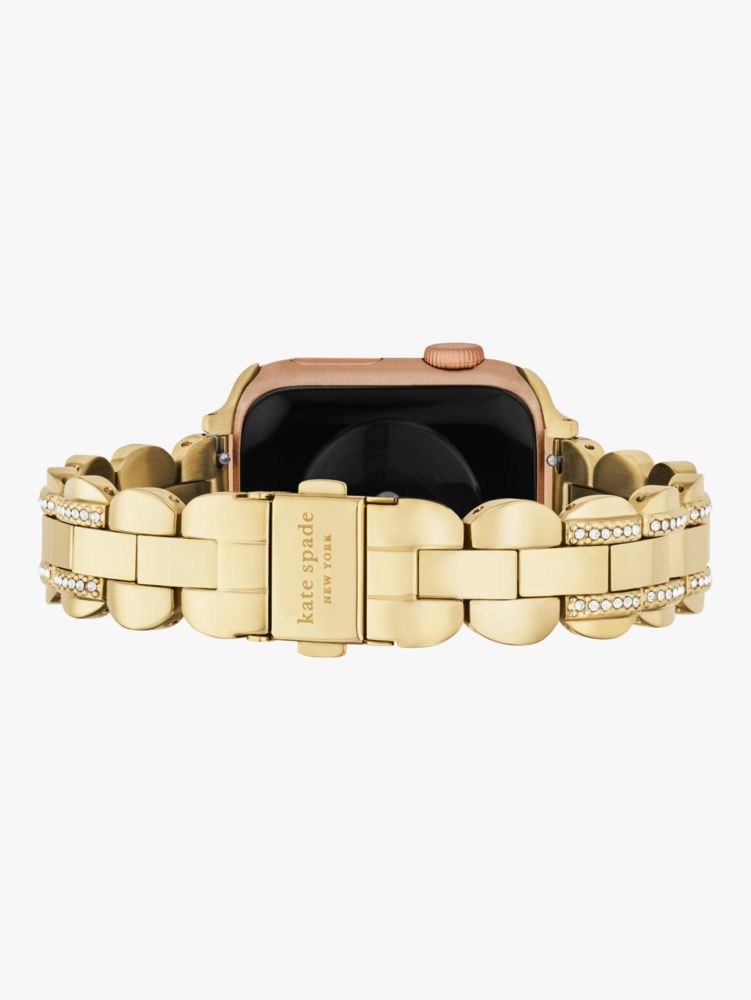 Gold Pavé Scallop Link 38/40mm Band For Apple Watch