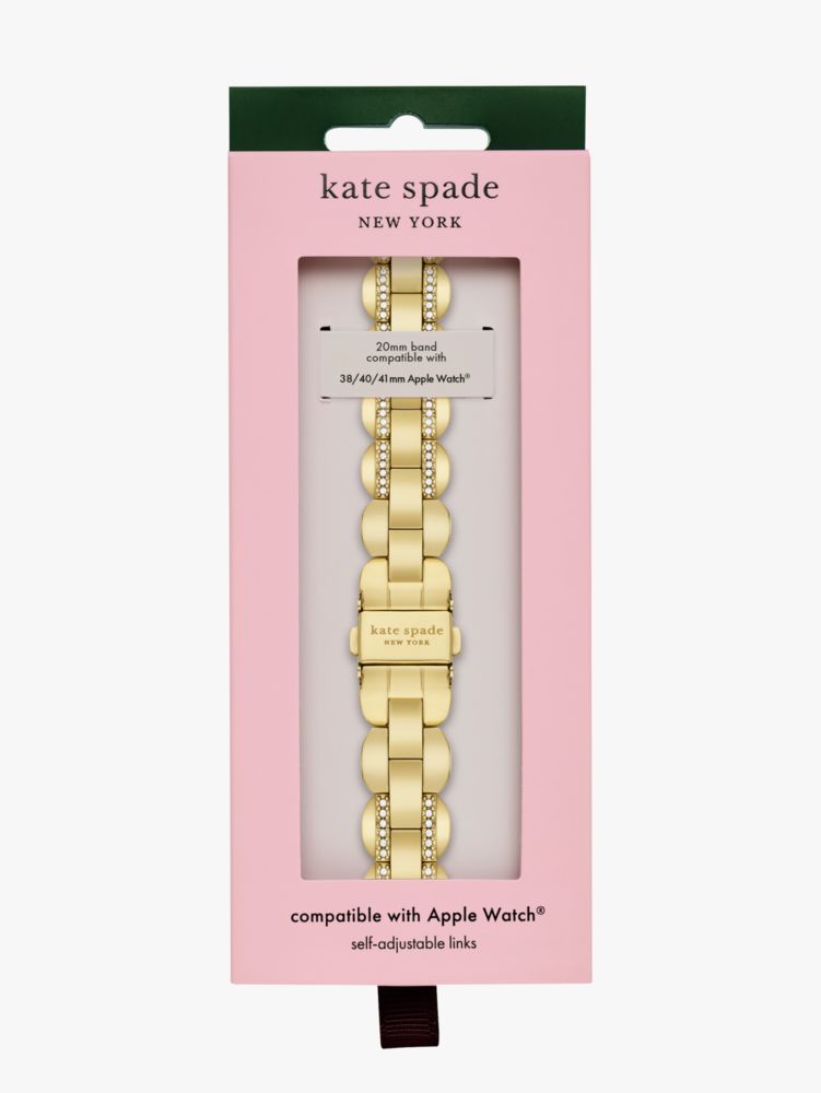 Gold Pavé Scallop Link 38/40mm Band For Apple Watch® | Kate Spade