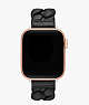 Kate Spade,Braided Leather 38-49mm Band For Apple Watch®,Black