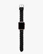 Kate Spade,Braided Leather 38-49mm Band For Apple Watch®,Black