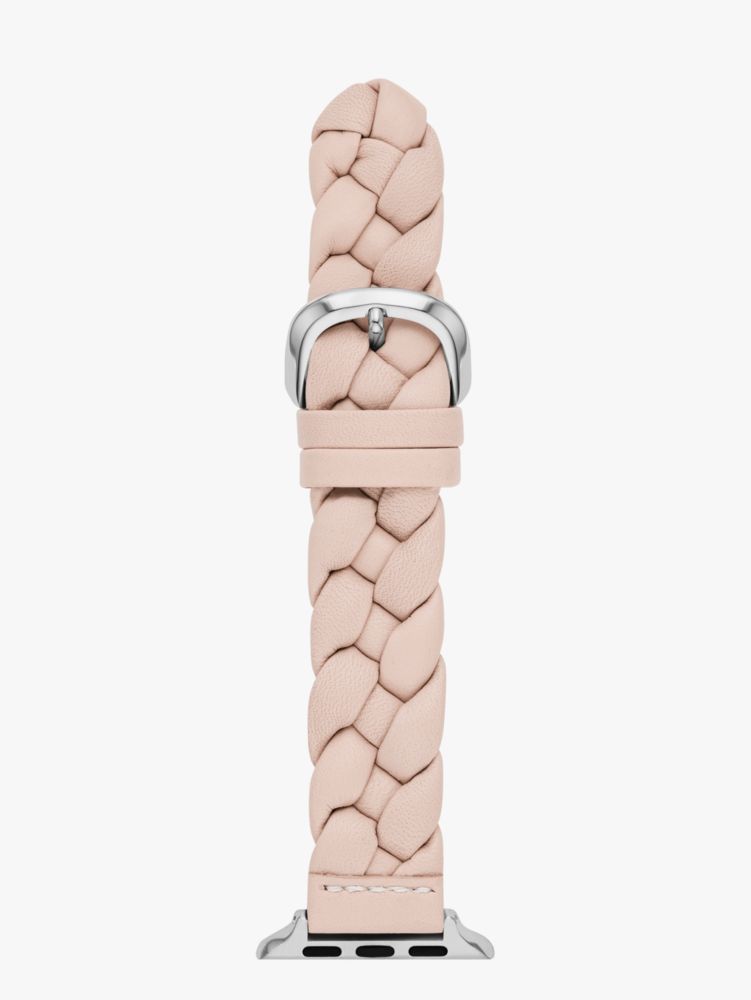 Kate Spade,Braided Leather 38-49mm Band For Apple Watch®,Pink/Havan