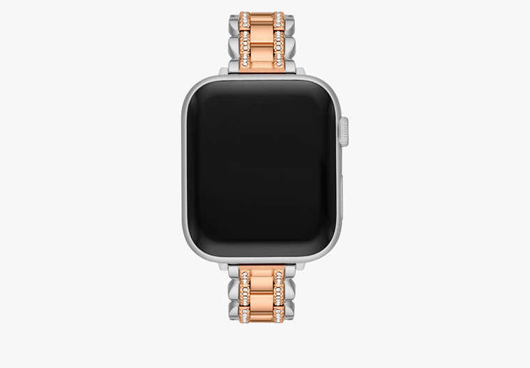 Kate Spade,Two-tone Stainless Steel 38-45mm Band For Apple Watch®,Silver