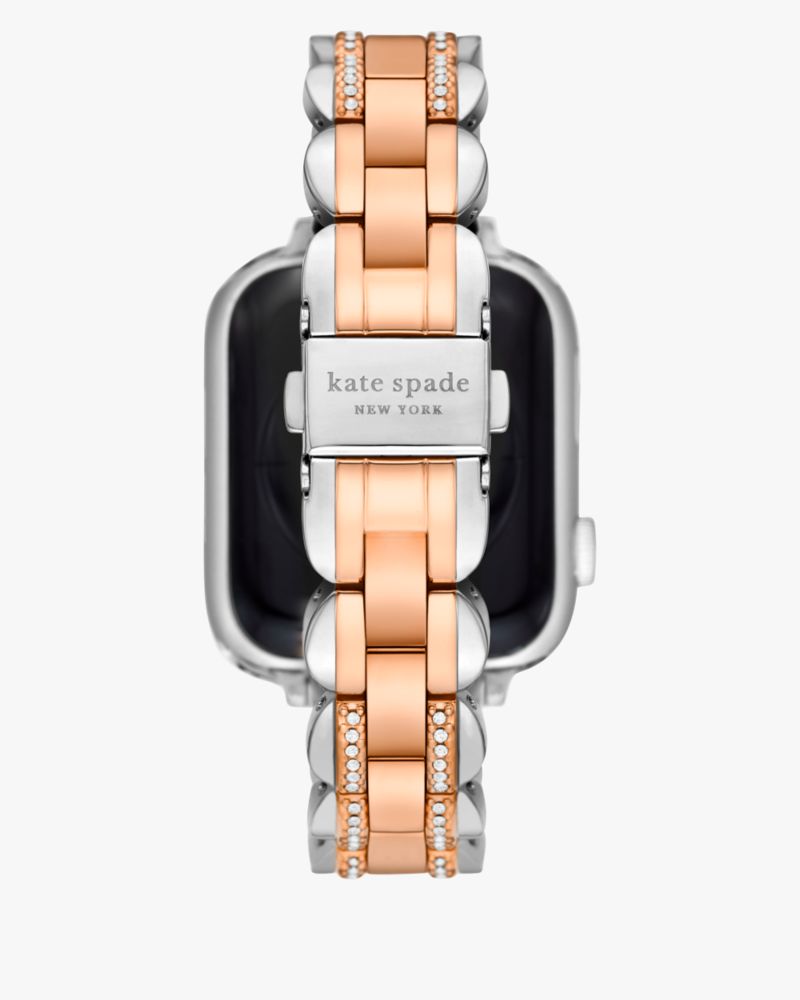 Kate Spade,Two-tone Stainless Steel 38-45mm Band For Apple Watch®,Silver