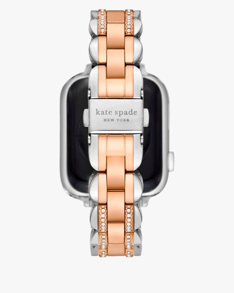 Kate Spade,ツートーン ステンレス スチール 38-45 MM バンド フォー アップル ウォッチ,apple watch バンド,シルバー