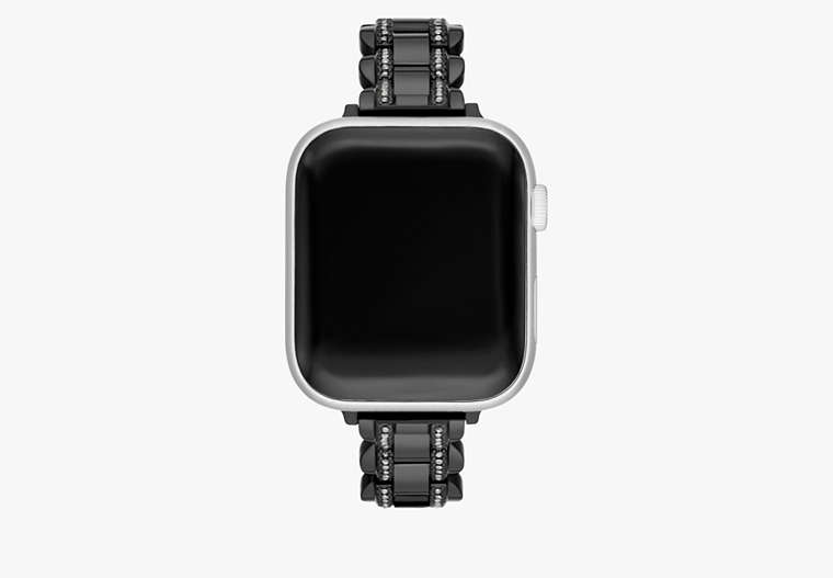 Kate Spade,Black Stainless Steel 38-45mm Band For Apple Watch®,Black