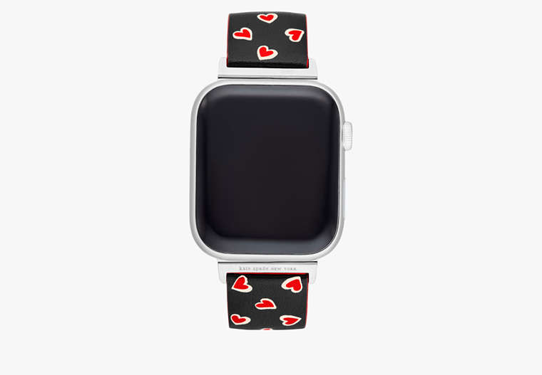 Kate Spade,Heart Leather 38-45mm Band For Apple Watch®,Red image number 0