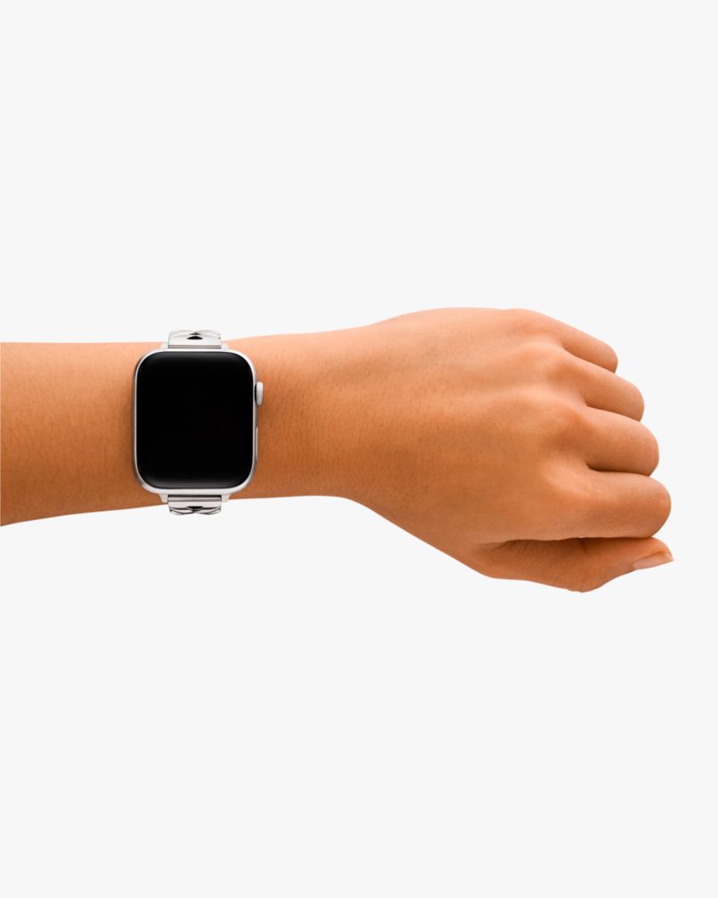 Kate Spade,Herringbone Metal Apple Watch,