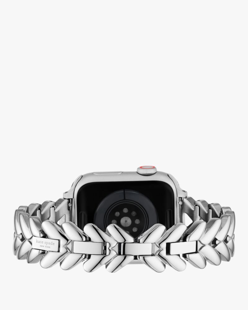 Kate Spade,Herringbone Metal Apple Watch,