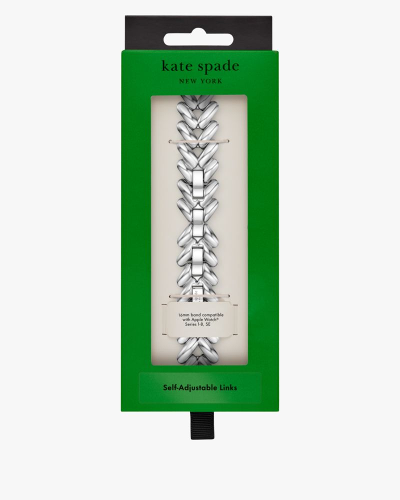 Kate Spade,Herringbone Metal Apple Watch,
