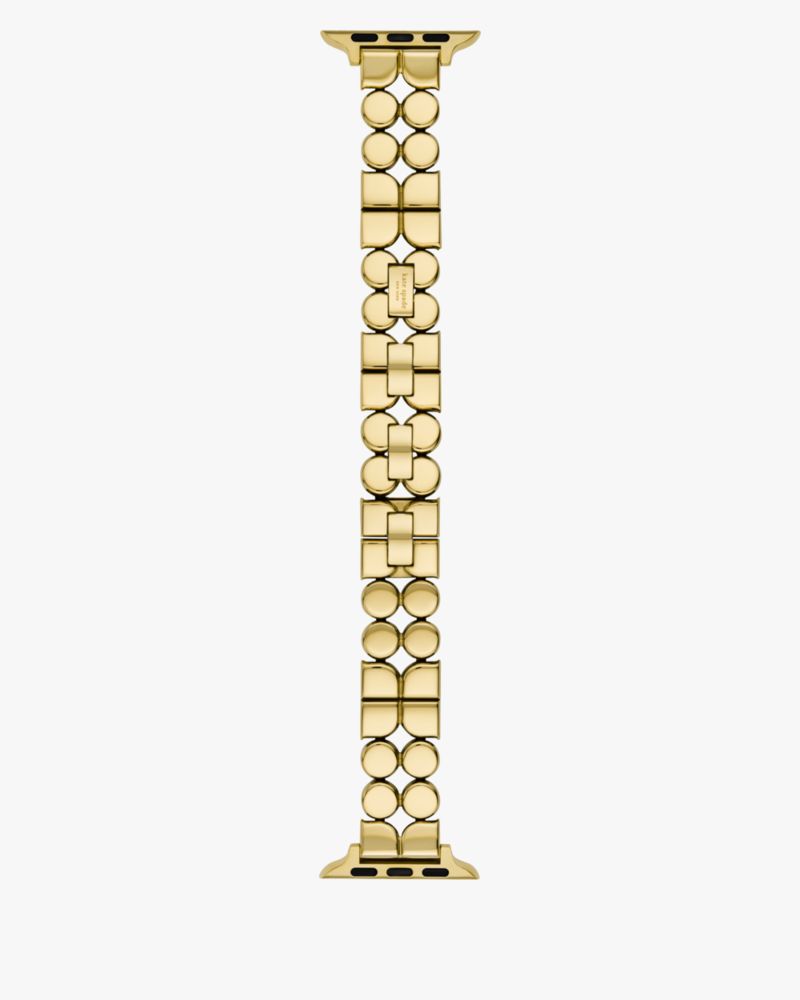 Kate Spade,ゴールドトーン ステンレス スチール 38-49mm ノエル バンド フォー アップル ウォッチ,apple watch バンド,ゴールド
