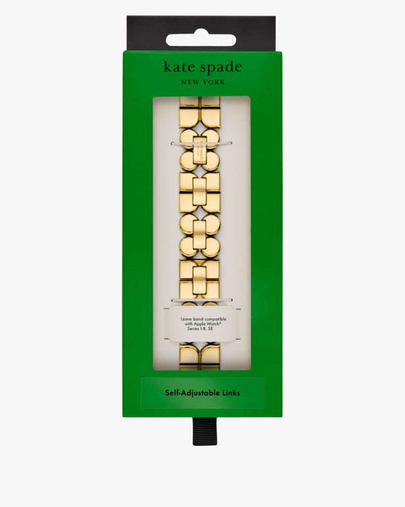 Kate Spade,ゴールドトーン ステンレス スチール 38-49mm ノエル バンド フォー アップル ウォッチ,apple watch バンド,ゴールド