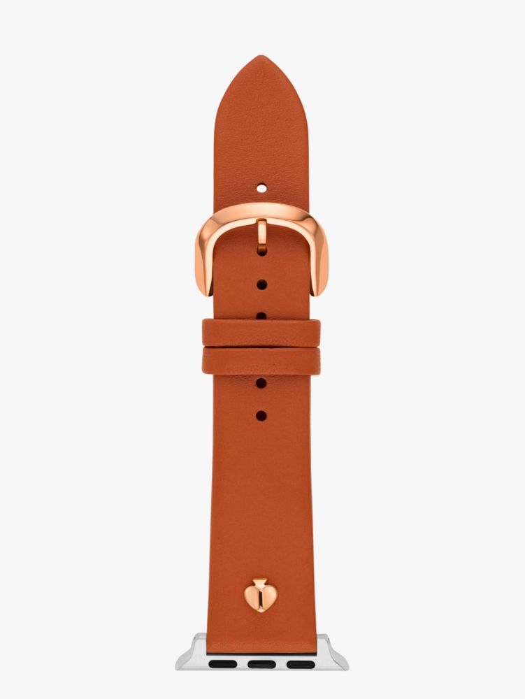 Kate Spade,ブラウン レザー バンド フォー アップル ウォッチ,apple watch バンド,レオパード