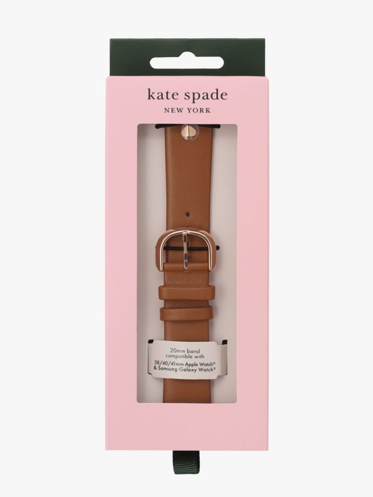 Kate Spade,ブラウン レザー バンド フォー アップル ウォッチ,apple watch バンド,レオパード