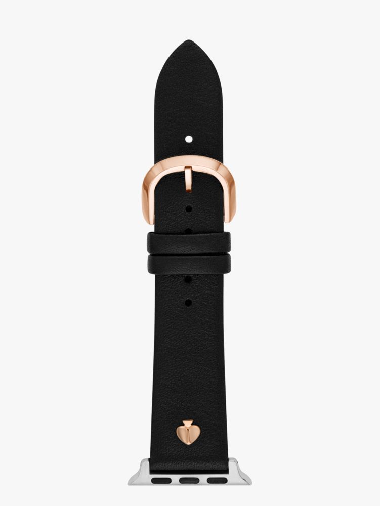 Kate Spade,ブラック レザー バンド フォー アップル ウォッチ,apple watch バンド,