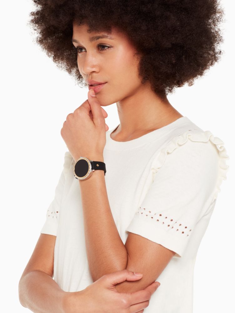 Black Silicone Touchscreen Smartwatch Kate Spade GB