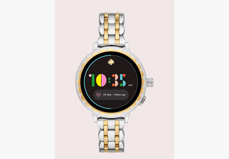 Kate Spade,two-tone stainless steel scallop smartwatch 2,