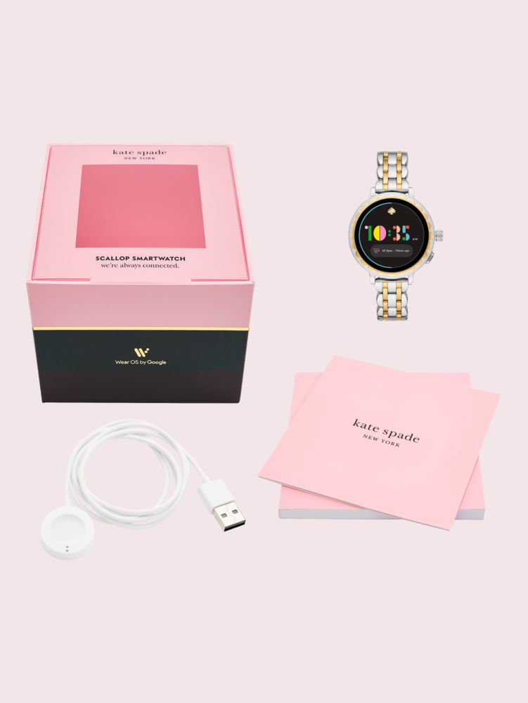 Two Tone Stainless Steel Scallop Smartwatch 2 | Kate Spade UK