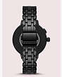 Kate Spade,black stainless steel scallop smartwatch 2,watches,