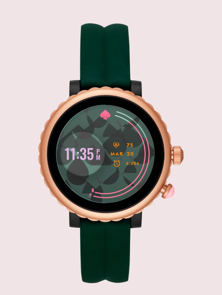 Green Silicone Scallop Sport Smartwatch, , Product