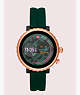 Kate Spade,green silicone scallop sport smartwatch,Emerald Forest