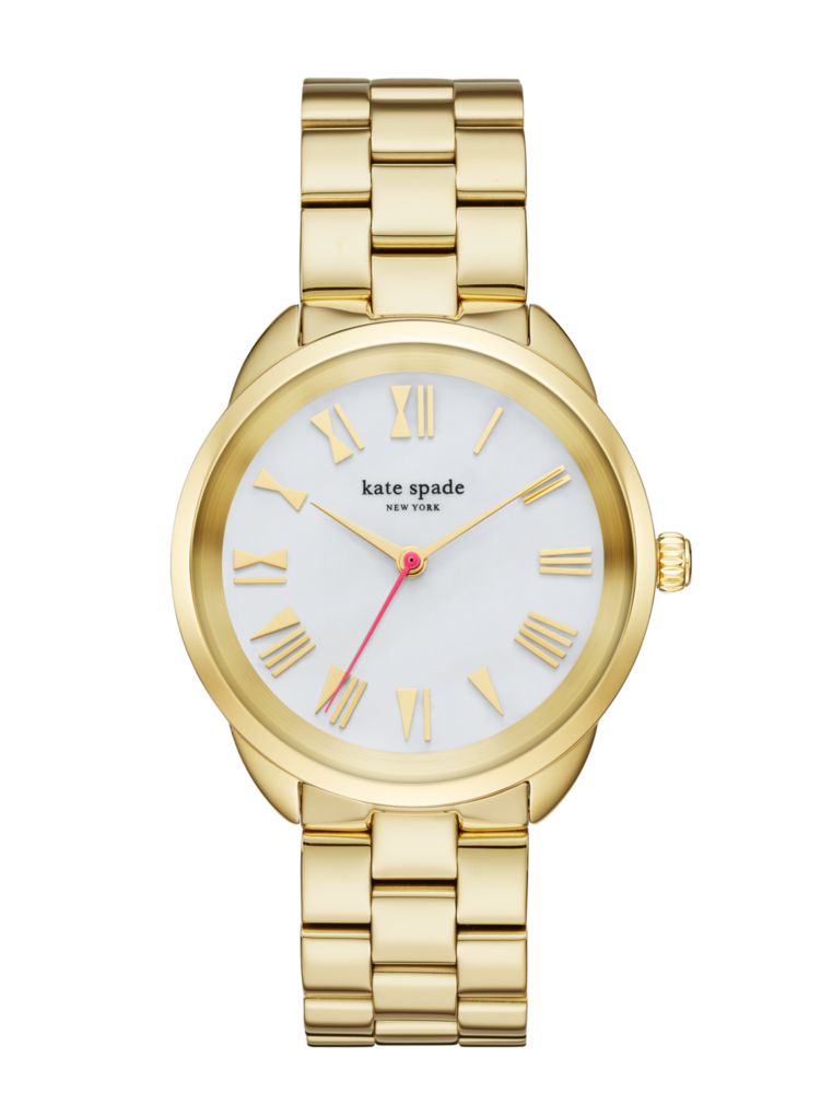 Kate Spade,gold crosstown watch,watches,