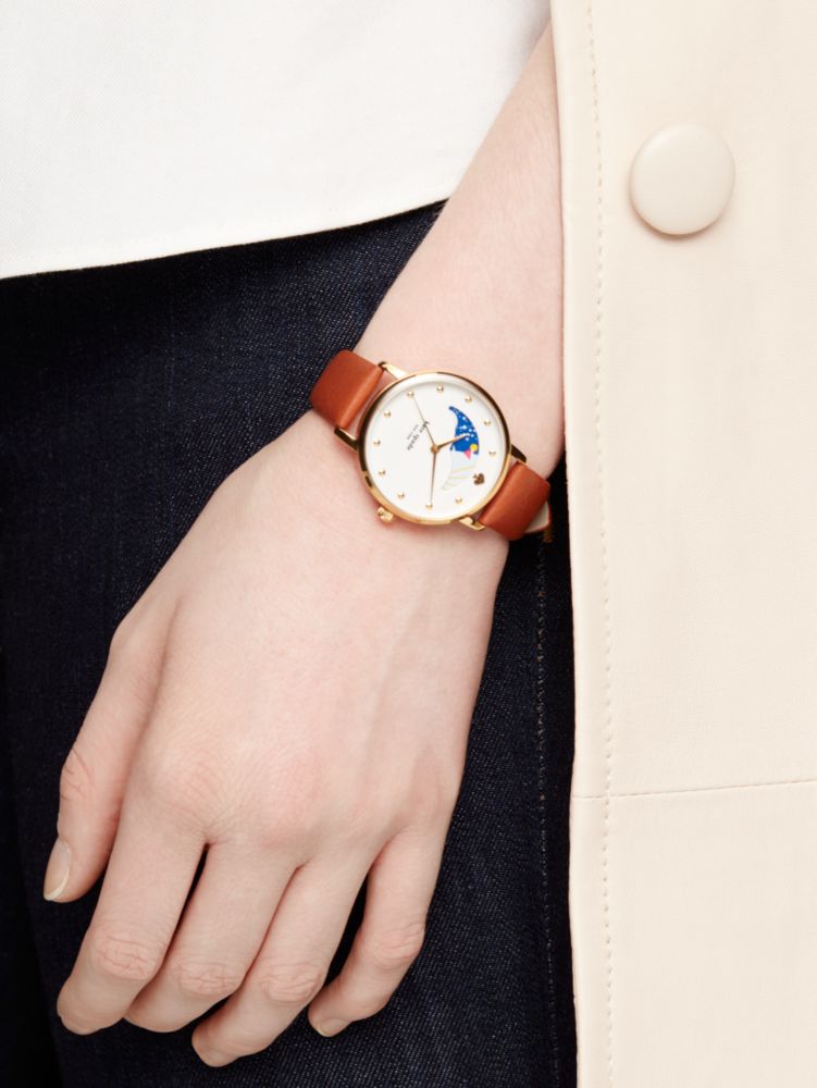 Luggage Moon Phase Metro Watch