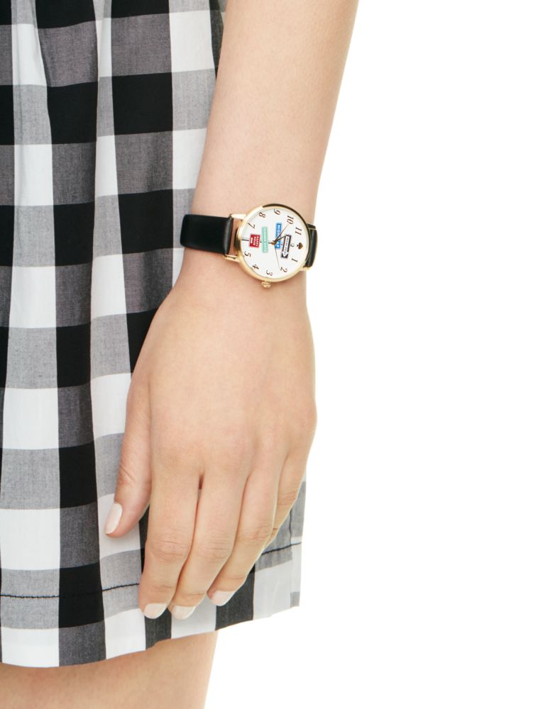 Black Street Signs Metro Watch | Kate Spade New York | Kate  display picture 1