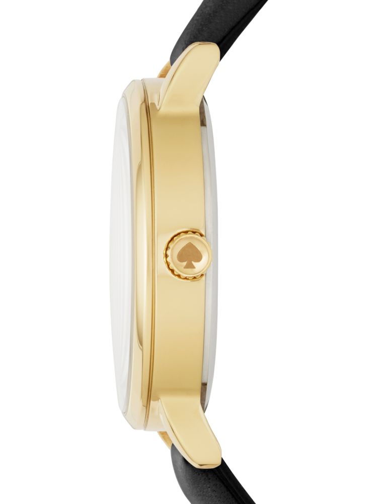 Kate Spade KSW1128 Metro Street Signs Gold tone Black Leather Band Watch NEW! kate spade | Accessories | Kate Spade Ksw128 Metro Street  main image 4