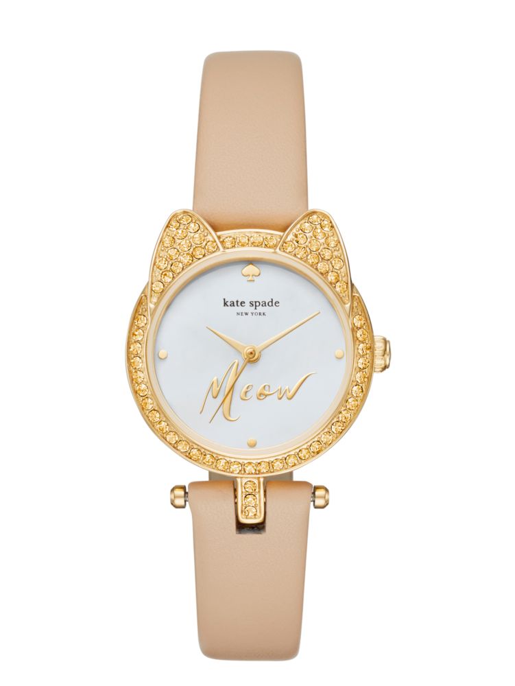 Pave Cat Mini Metro Watch Kate Spade New York