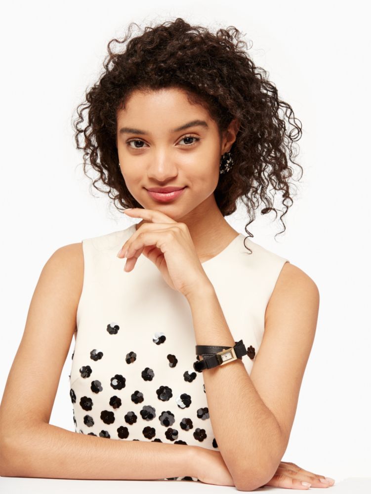 Kate Spade,black kenmare double wrap watch,watches,