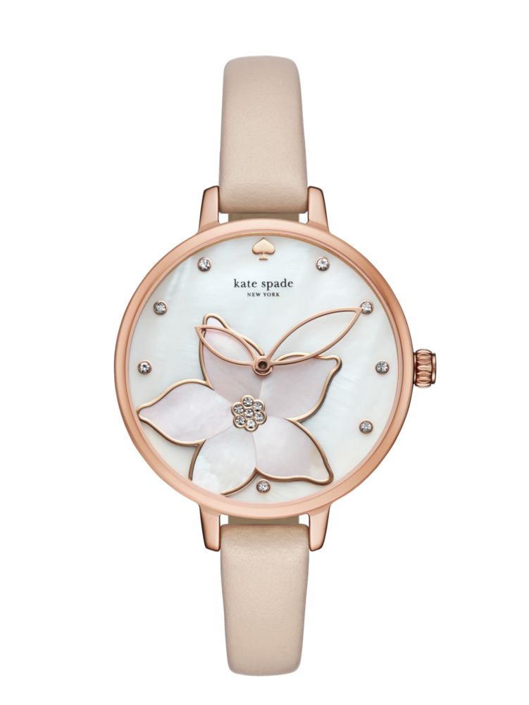 Orange Flower Metro Watch, FLUO PINK, ProductTile