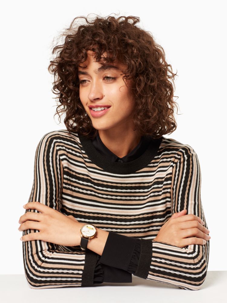 New York Minute Metro Watch, Black / Glitter, Product