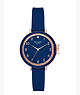 Kate Spade,silicone park row watch,Navy