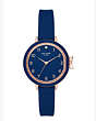 Kate Spade,silicone park row watch,Navy
