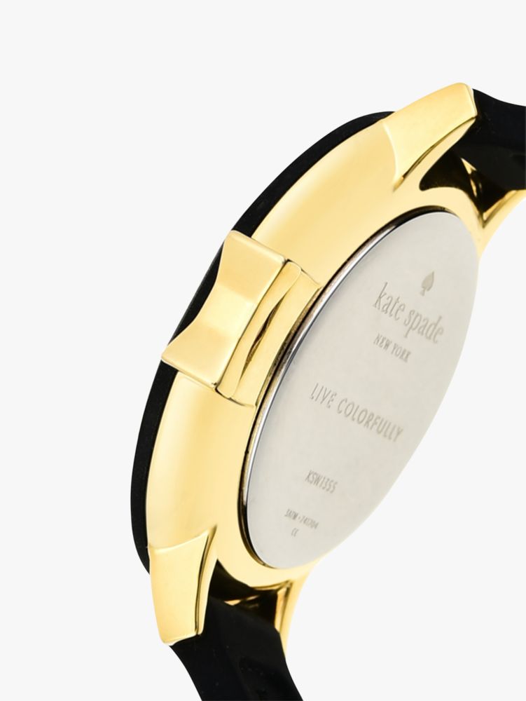 Park Row Black & White Dot Silicone Watch | Kate Spade New  display picture 2
