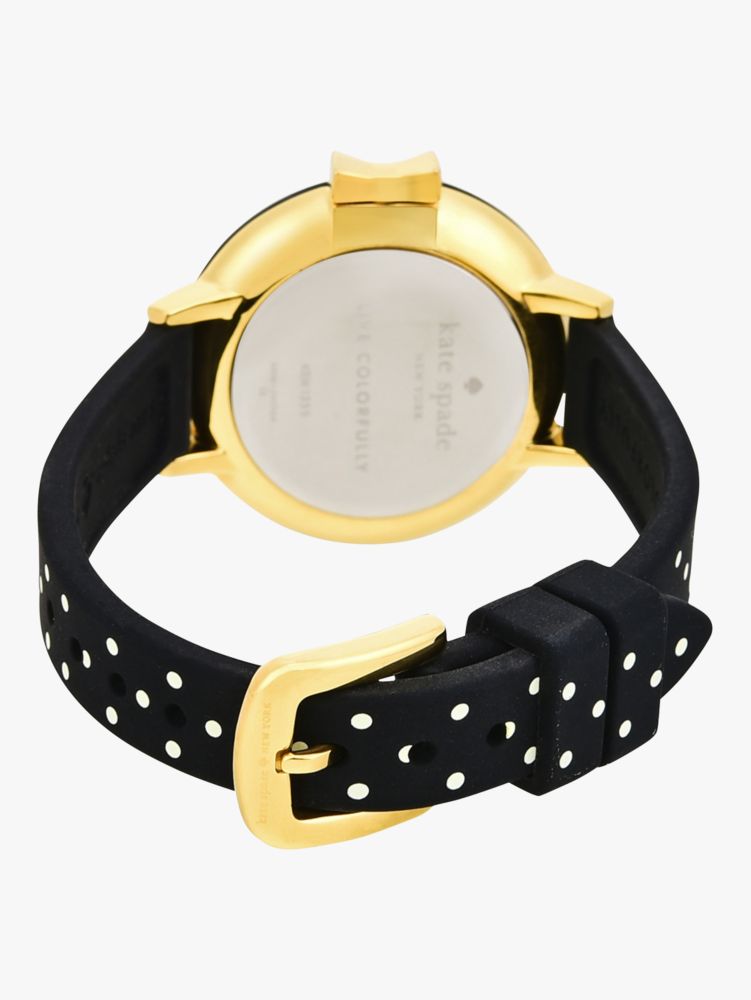 Park Row Black & White Dot Silicone Watch | Kate Spade New  display picture 2