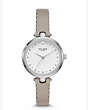 Kate Spade,scallop holland watch,Grey/Clear/Silver