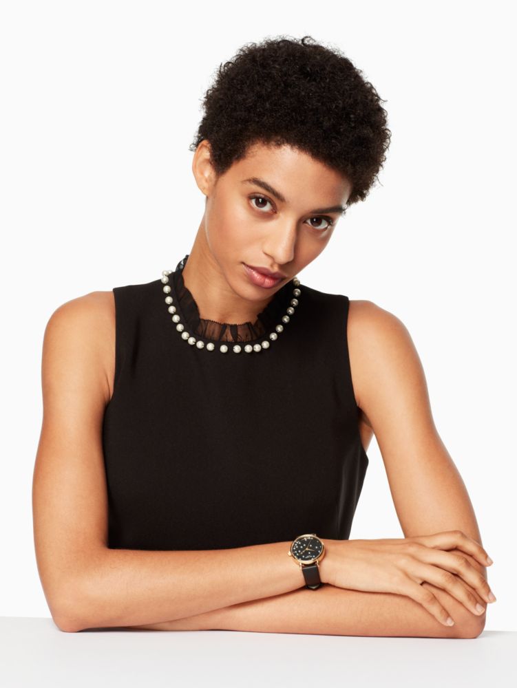 Kate Spade,metro gold tone watch,